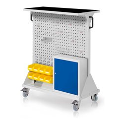 Kappes RasterMobil Gr. 3 RAL 7035 H1270 mm 4 Loch-/2 Schlitzplatten mit Ausstattung 8