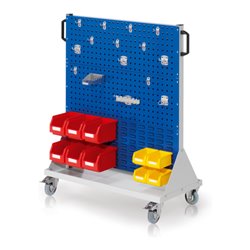 Kappes RasterMobil Gr. 3 RAL 7035/5010 H1270 mm 4 Loch-/2 Schlitzplatten mit Ausstattung 1