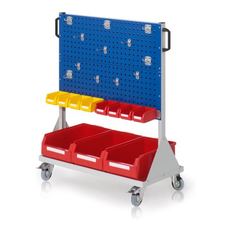 Kappes RasterMobil Gr. 3 RAL 7035/5010 H1230 mm 4 Lochplatten mit Ausstattung