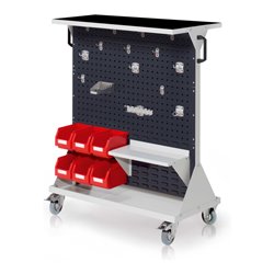 Kappes RasterMobil Gr. 3 RAL 7035/7016 H1230 mm 4 Loch-/2 Schlitzplatten mit Ausstattung 5