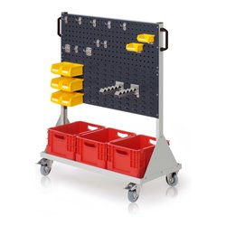 Kappes RasterMobil Gr. 3 RAL 7035/7016 H1230 mm 2 Loch-/2 Schlitzplatten mit Ausstattung