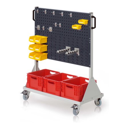 Kappes RasterMobil Gr. 3 RAL 7035/7016 H1230 mm 2 Loch-/2 Schlitzplatten mit Ausstattung