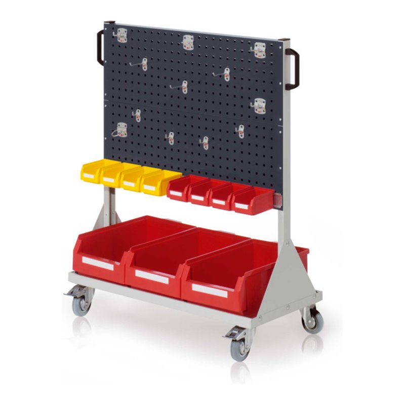 Kappes RasterMobil Gr. 3 RAL 7035/7016 H1230 mm 4 Lochplatten mit Ausstattung