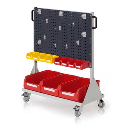 Kappes RasterMobil Gr. 3 RAL 7035/7016 H1230 mm 4 Lochplatten mit Ausstattung