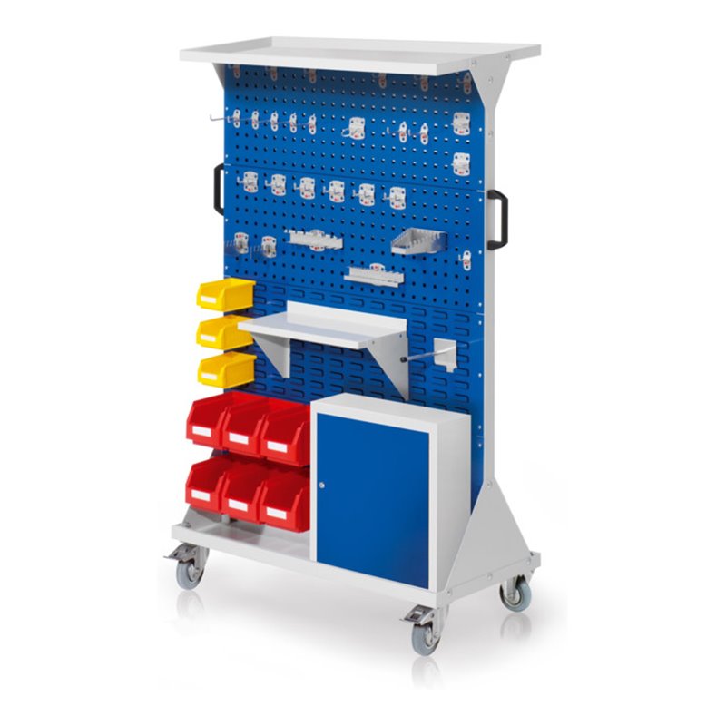 Kappes RasterMobil Gr. 4 RAL 5010 H1620 mm 4 Loch-/4 Schlitzplatten mit Ausstattung 3