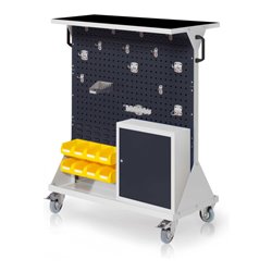 Kappes RasterMobil Gr. 3 RAL 7035/7016 H1230 mm 4 Loch-/2 Schlitzplatten mit Ausstattung 8