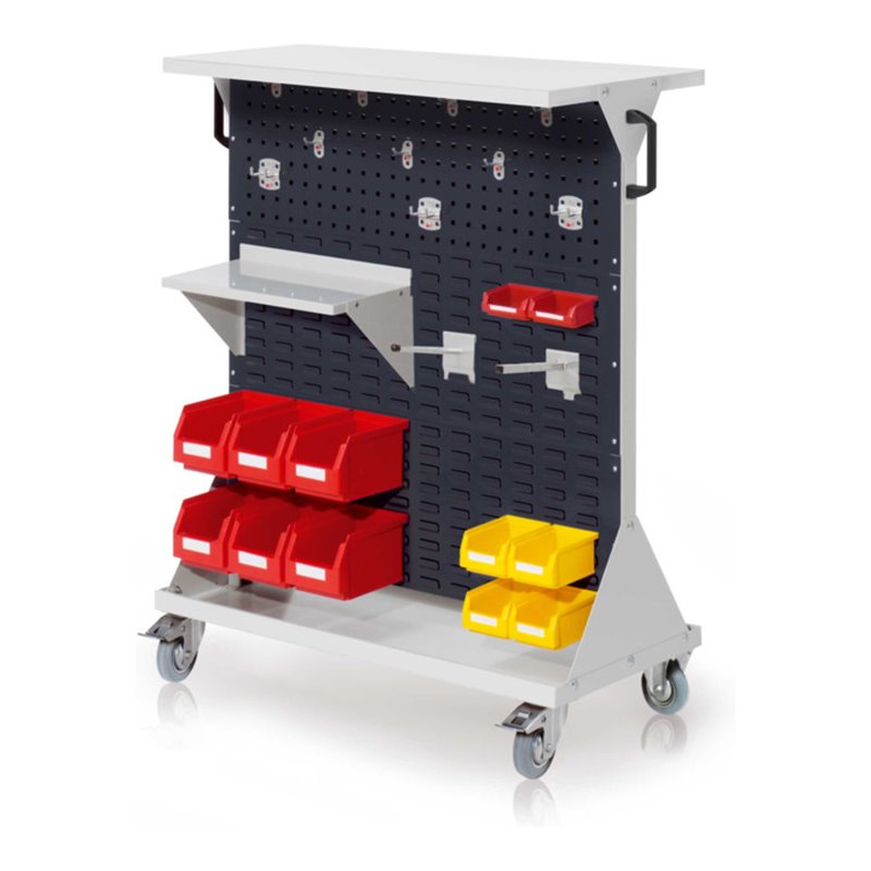 Kappes RasterMobil Gr. 3 RAL 7035/7016 H1270 mm 2 Loch-/4 Schlitzplatten mit Ausstattung 2