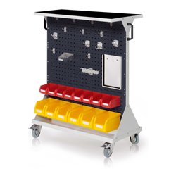 Kappes RasterMobil Gr. 3 RAL 7035/7016 H1230 mm 4 Loch-/2 Schlitzplatten mit Ausstattung 3