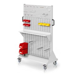 Kappes RasterMobil Gr. 4 RAL 7035 H1580 mm mit 2 Loch-/6 Schlitzplatten mit Ausstattung 2