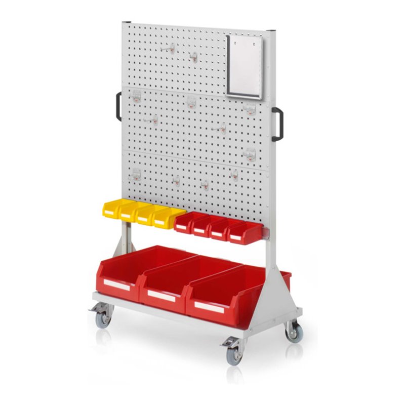 Kappes RasterMobil Gr. 4 RAL 7035 H1580 mm mit 6 Lochplatten mit Ausstattung 2