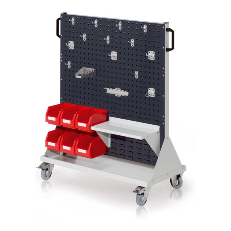 Kappes RasterMobil Gr. 3 RAL 7035/7016 H1230 mm 4 Loch-/2 Schlitzplatten mit Ausstattung 2