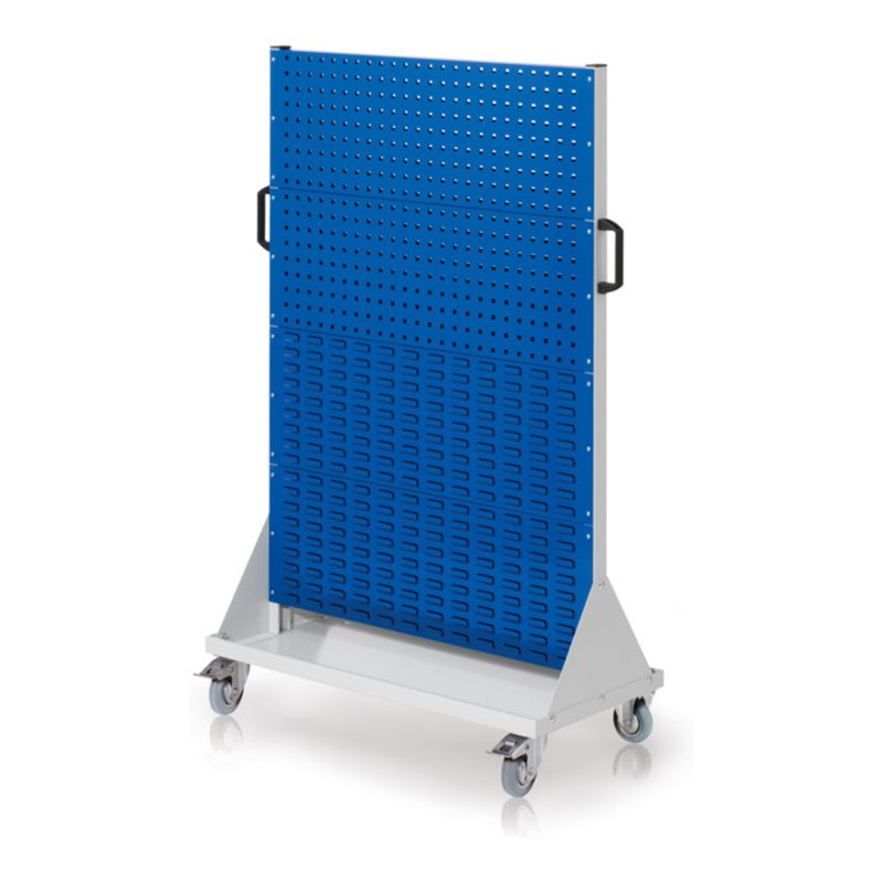 Kappes RasterMobil Gr. 4 RAL 7035/5010 H1580 mm 4 Loch-/4 Schlitzplatten