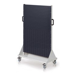 Kappes RasterMobil Gr. 4 RAL 7035/7016 H1580 mm 4 Loch-/4 Schlitzplatten