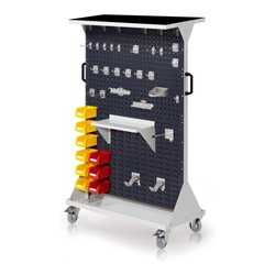 Kappes RasterMobil Gr. 4 RAL 7035/7016 H1620 mm mit 4 Loch-/4 Schlitzplatten mit Ausstattung 2