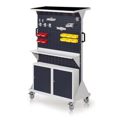 Kappes RasterMobil Gr. 4 RAL 7035/7016 H1620 mm mit 2 Loch-/6 Schlitzplatten mit Ausstattung 4