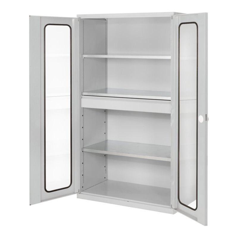 Kappes Großvolumenschrank RasterPlan RAL 7035 Sichtfenster Ausstattung 2