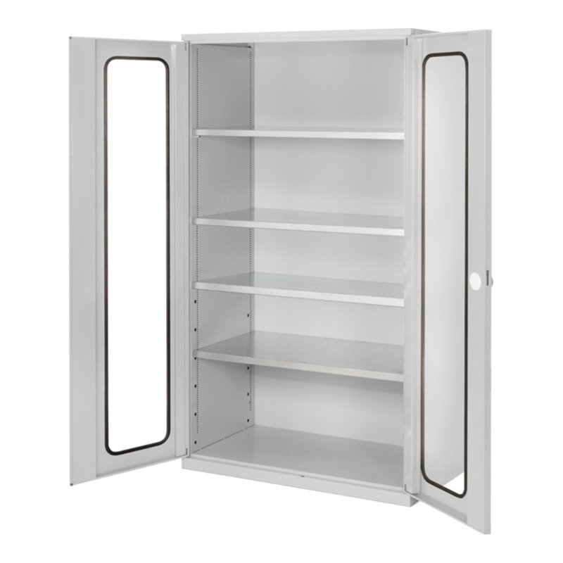 Kappes Großvolumenschrank RasterPlan RAL 7035 Sichtfenster Ausstattung 1