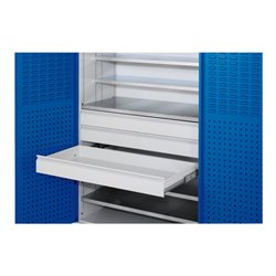 Kappes Einzelschublade RasterPlan für Großvolumenschrank RAL 7035 H125 mm