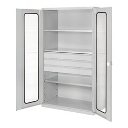 Kappes Großvolumenschrank RasterPlan RAL 7035 Sichtfenster Ausstattung 4