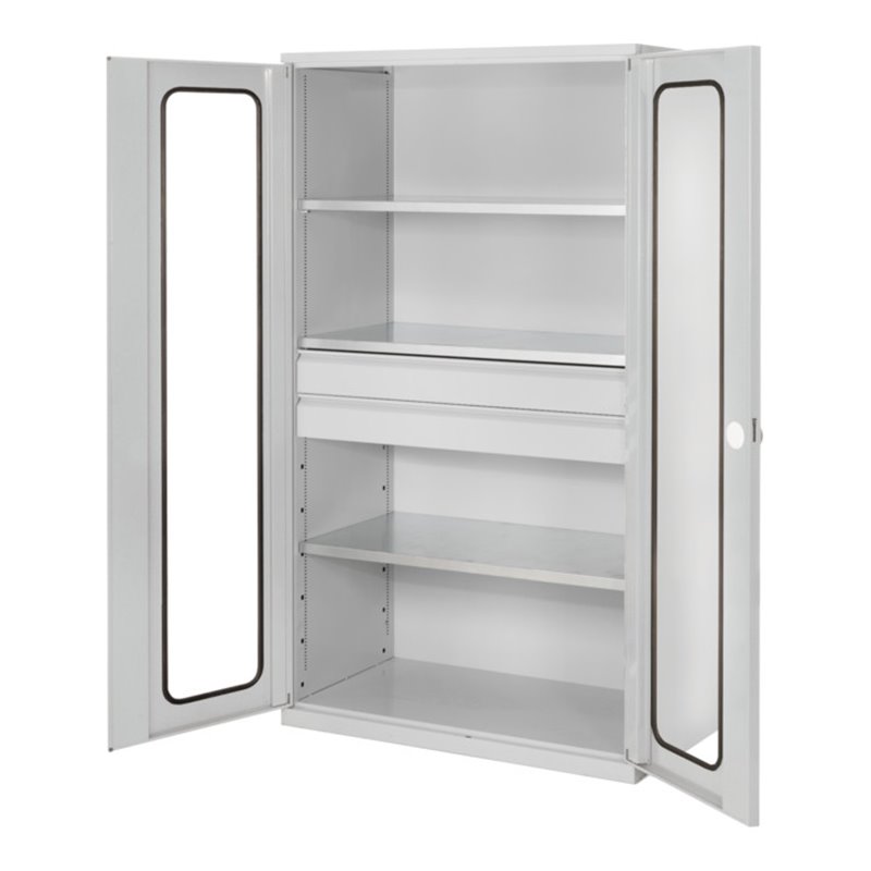 Kappes Großvolumenschrank RasterPlan RAL 7035 Sichtfenster Ausstattung 3