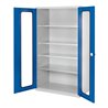 Kappes Großvolumenschrank RasterPlan RAL 7035/5010 Sichtfenster Ausstattung 1