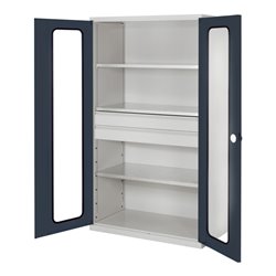 Kappes Großvolumenschrank RasterPlan RAL 7035/7016 Sichtfenster Ausstattung 3