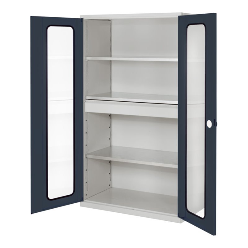 Kappes Großvolumenschrank RasterPlan RAL 7035/7016 Sichtfenster Ausstattung 2