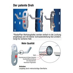 Kappes Schlauchhalter RasterPlan alufarben