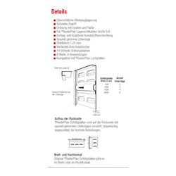 Kappes Schlitzplatte RasterPlan RAL 5015 H500 x B450 mm Hochformat