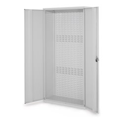 Kappes Schlitzplattenschrank RasterPlan RAL 7035 Mod. 50 Vollblechtüren