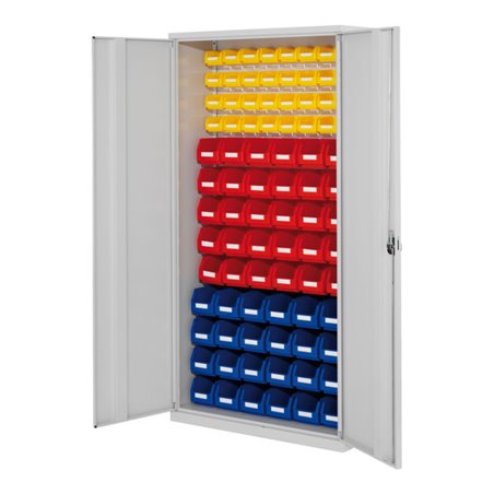 Kappes Schlitzplattenschrank RasterPlan RAL 7035 Mod. 51 Vollblechtüren