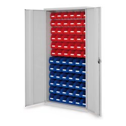 Kappes Schlitzplattenschrank RasterPlan RAL 7035 Mod. 52 Vollblechtüren