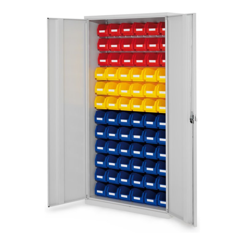 Kappes Schlitzplattenschrank RasterPlan RAL 7035 Mod. 56 Vollblechtüren