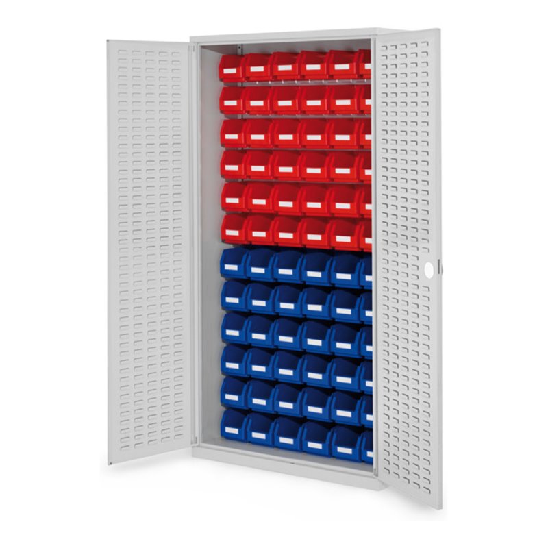 Kappes Schlitzplattenschrank RasterPlan RAL 7035 Mod. 54 Schlitzplattentüren