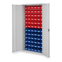 Kappes Schlitzplattenschrank RasterPlan RAL 7035 Mod. 54 Vollblechtüren