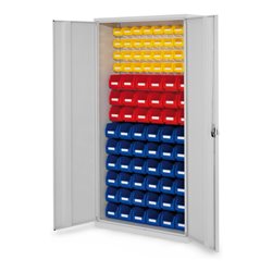 Kappes Schlitzplattenschrank RasterPlan RAL 7035 Mod. 55 Vollblechtüren