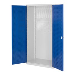 Kappes Schubladenschrank RasterPlan Leergehäuse RAL 7035/5010 Mod. 10 Lochplattentüren