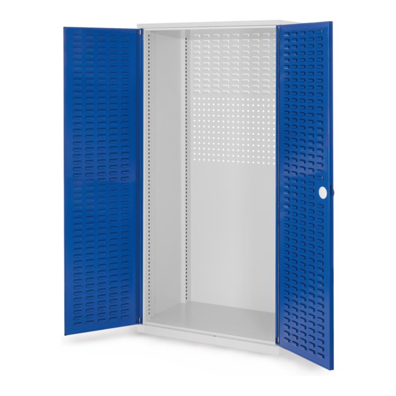 Kappes Schubladenschrank RasterPlan Leergehäuse RAL 7035/5010 Mod. 20 Schlitzplattentüren