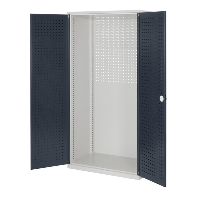 Kappes Schubladenschrank RasterPlan Leergehäuse RAL 7035/7016 Mod. 10 Lochplattentüren