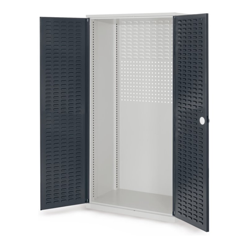 Kappes Schubladenschrank RasterPlan Leergehäuse RAL 7035/7016 Mod. 20 Schlitzplattentüren