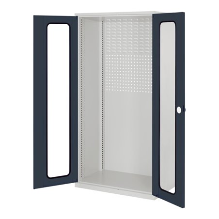 Kappes Schubladenschrank RasterPlan Leergehäuse RAL 7035/7016 Mod. 30 Sichtfenstertüren