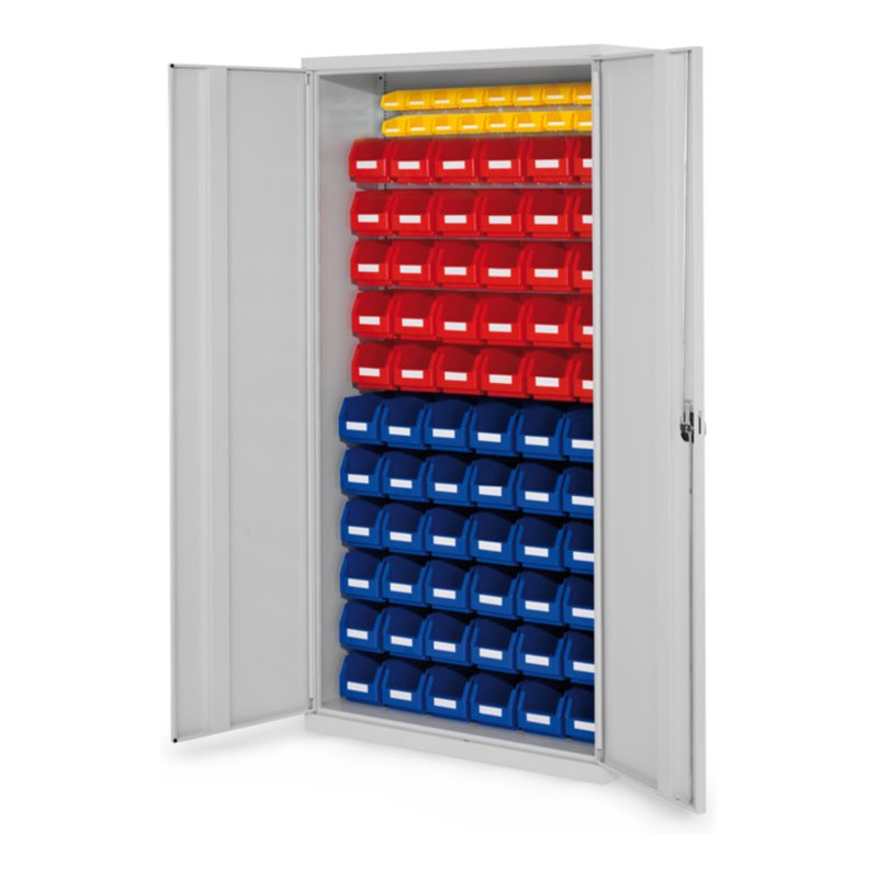 Kappes Schlitzplattenschrank RasterPlan RAL 7035 Mod. 58 Vollblechtüren