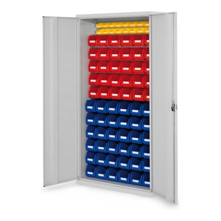 Kappes Schlitzplattenschrank RasterPlan RAL 7035 Mod. 58 Vollblechtüren