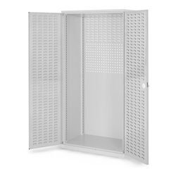 Kappes Schubladenschrank RasterPlan Leergehäuse RAL 7035 Mod. 20 Schlitzplattentüren