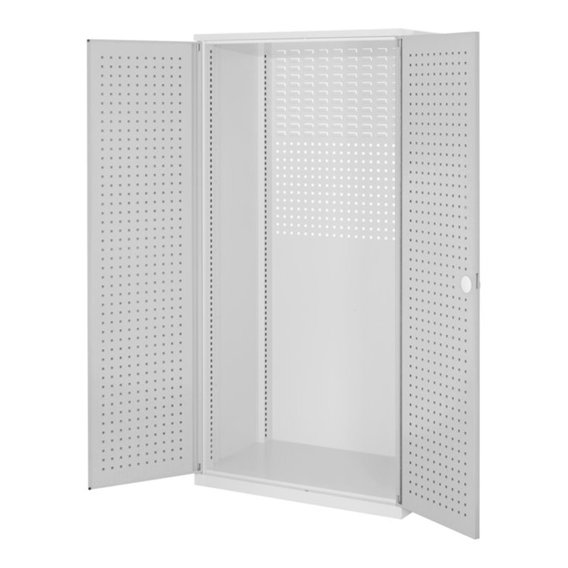 Kappes Schubladenschrank RasterPlan Leergehäuse RAL 7035 Mod. 10 Lochplattentüren