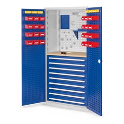 Kappes Schubladenschrank RasterPlan RAL 703575010 Mod. 27 Tür innen Schlitzplatten