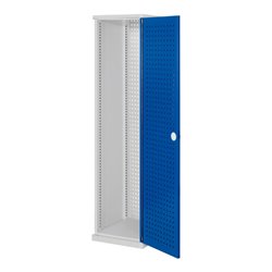 Kappes Schubladenschrank RasterPlan schmal RAL 7035/5010 Mod. 1 Lochplattentür