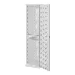 Kappes Schubladenschrank RasterPlan schmal RAL 7035 Mod. 3 Lochplattentür