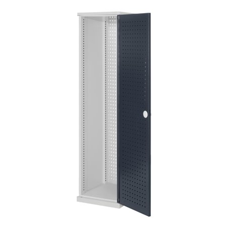 Kappes Schubladenschrank RasterPlan schmal RAL 7035/7016 Mod. 1 Lochplattentür