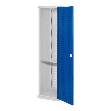 Kappes Schubladenschrank RasterPlan schmal RAL 7035/5010 Mod. 2 Lochplattentür